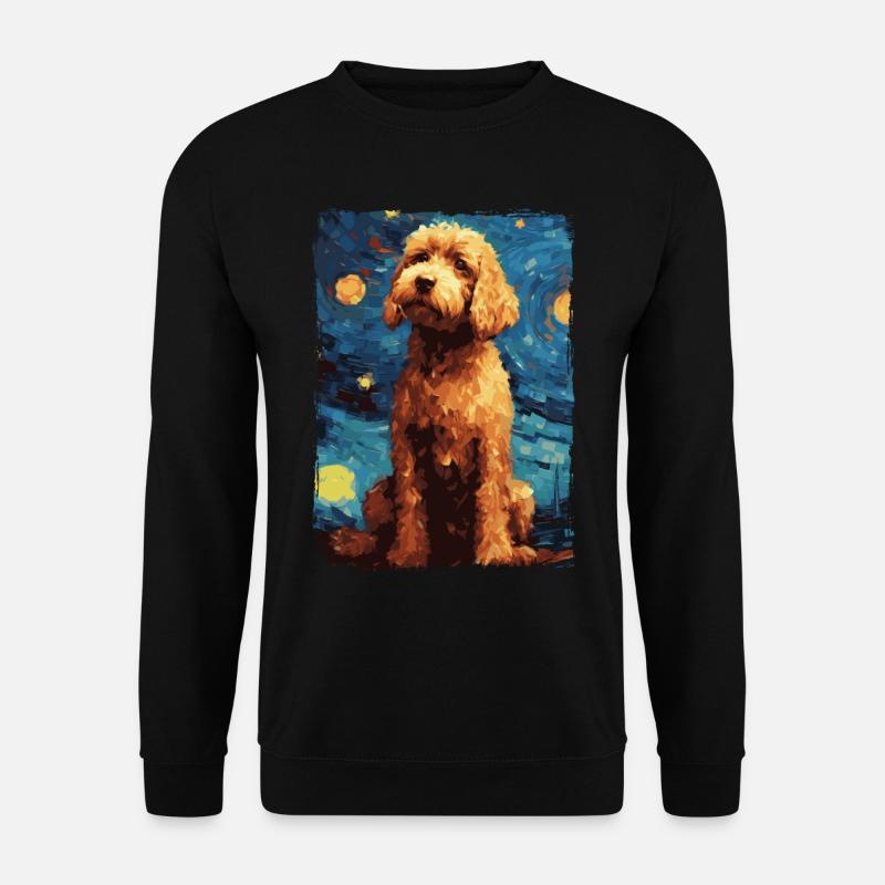 Lagotto Romagnolo Starry Night - Unisex Sweatshirt - black