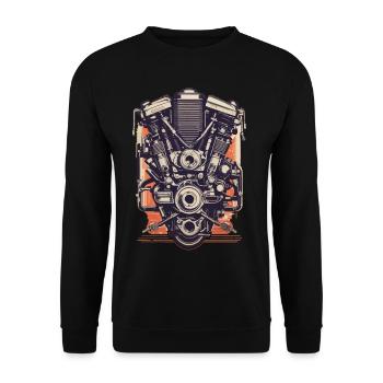 Ingénieur automobile Mécanicien de véhicules à moteur Vintage - Sweat-shirt Unisexe - noir - Devant - Alina (178cm) & Michal (187cm)