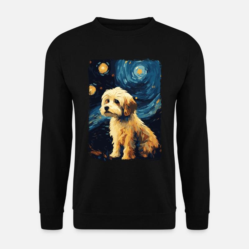 Havaneser Starry Night - Unisex Pullover - Schwarz