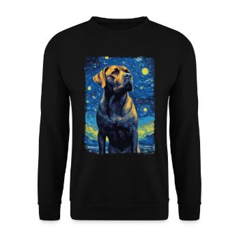 Cane Corso Nuit étoilée - Sweat-shirt Unisexe - noir - Devant - Alina (178cm) & Michal (187cm)