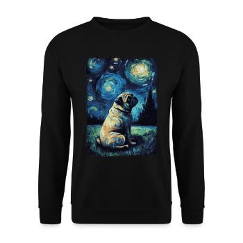 Carlin Nuit étoilée - Sweat-shirt Unisexe - noir - Devant - Alina (178cm) & Michal (187cm)
