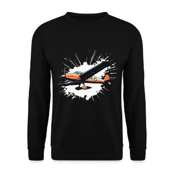 Maquette d’avion Pilote d’avion Hobby Airplane - Sweat-shirt Unisexe - noir - Devant - Alina (178cm) & Michal (187cm)