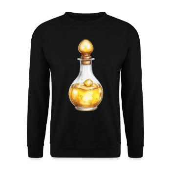 Ästhetisches Zaubertrank Gaming Design Streetwear - Unisex Pullover - Schwarz - Vorne - Alina (178cm) & Michal (187cm)