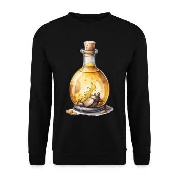 Zaubertrank Ästhetisches Gaming Und Ikonische - Unisex Pullover - Schwarz - Vorne - Alina (178cm) & Michal (187cm)