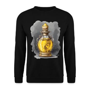 Magic Potion Aesthetic Gamer Design Streetwear - Unisex Sweatshirt - black - Front - Alina (178cm) & Michal (187cm)