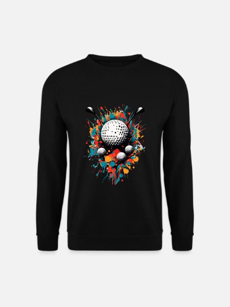 Golfspieler Design Aesthetic Golfer Sport - Unisex Pullover - Schwarz