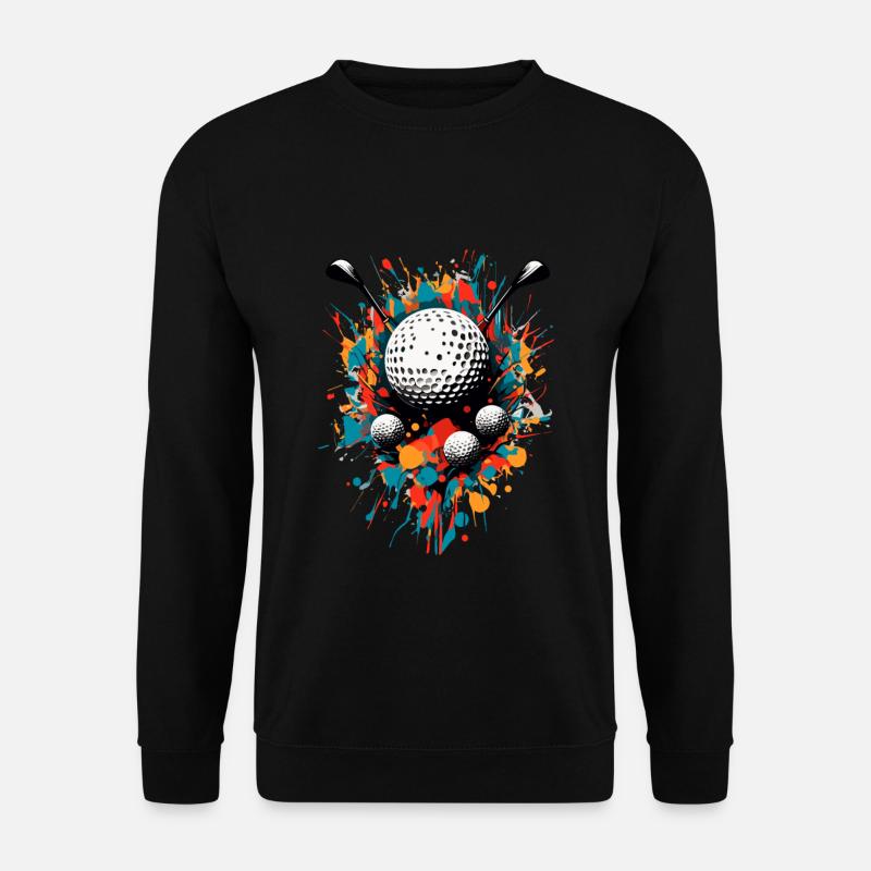Golfspieler Design Aesthetic Golfer Sport - Unisex Pullover - Schwarz