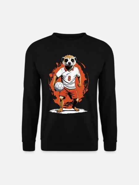 Erdmännchen Handballspieler Streetwear Style - Unisex Pullover - Schwarz