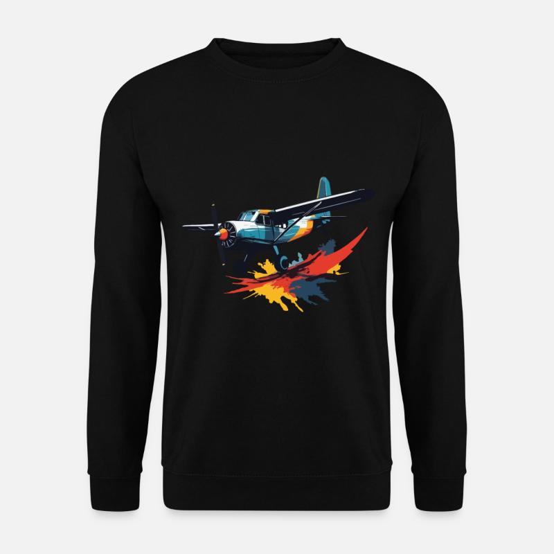 Modellflugzeug Pilot Flugzeug Hobby - Unisex Pullover - Schwarz