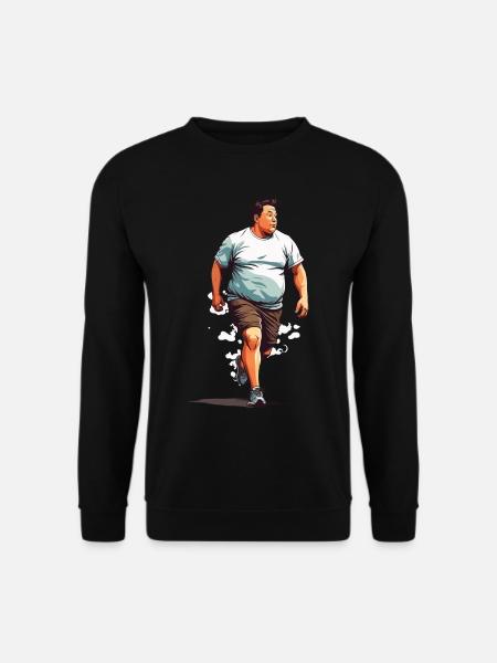 Funny Streetwear Jogging & Aesthetic Fitness - Unisex Sweatshirt - black