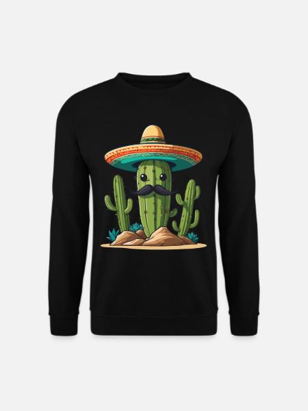 Kaktus Fiesta Mexikanischer Feiertag Lustiges - Unisex Pullover - Schwarz