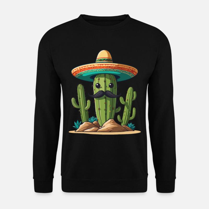 Kaktus Fiesta Mexikanischer Feiertag Lustiges - Unisex Pullover - Schwarz