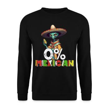 Lustiger Fiesta Spruch Kein Mexikaner Dia De - Sweat-shirt Unisexe - noir - Devant - Alina (178cm) & Michal (187cm)