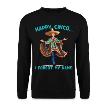 Drôle Confus Président Humour Mexicain - Sweat-shirt Unisexe - noir - Devant - Alina (178cm) & Michal (187cm)