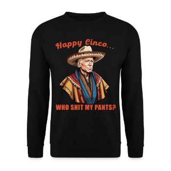 Drôle Confus Président Humour Mexicain - Sweat-shirt Unisexe - noir - Devant - Alina (178cm) & Michal (187cm)