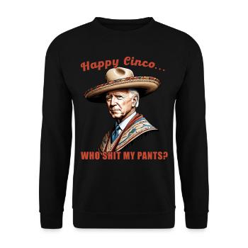 Drôle Confus Président Mexicain Amusant - Sweat-shirt Unisexe - noir - Devant - Alina (178cm) & Michal (187cm)