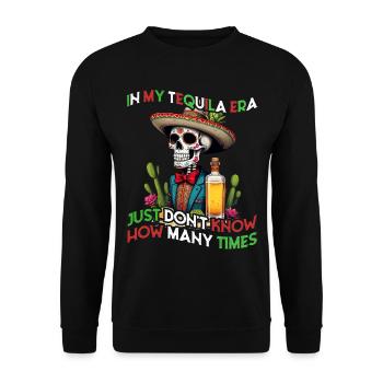 Lustige Tequila Era Cinco De Mayo Mexiko - Unisex Pullover - Schwarz - Vorne - Alina (178cm) & Michal (187cm)