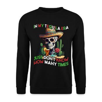 Lustige Tequila Era Cinco De Mayo Mexiko - Unisex Pullover - Schwarz - Vorne - Alina (178cm) & Michal (187cm)