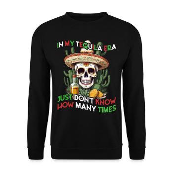 Lustige Tequila Era Cinco De Mayo Mexiko - Unisex Pullover - Schwarz - Vorne - Alina (178cm) & Michal (187cm)
