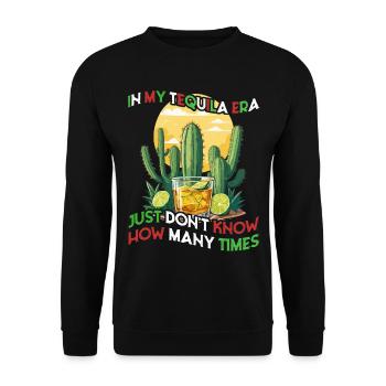 Funny Tequila Era Cinco De Mayo Iconic - Unisex Sweatshirt - black - Front - Alina (178cm) & Michal (187cm)