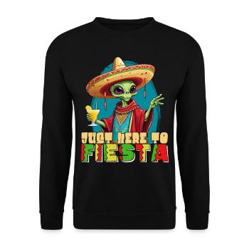 Fête mexicaine de la fête extraterrestre amusante - Sweat-shirt Unisexe - noir - Devant - Alina (178cm) & Michal (187cm)