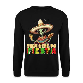 Drôle Fiesta Alien Style de vacances mexicaines - Sweat-shirt Unisexe - noir - Devant - Alina (178cm) & Michal (187cm)