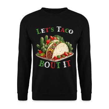 Drôle de tacos Dicton Cinco De Mayo Mexicain - Sweat-shirt Unisexe - noir - Devant - Alina (178cm) & Michal (187cm)