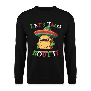 Drôle de tacos Dicton Cinco De Mayo Mexicain - Sweat-shirt Unisexe - noir - Devant - Alina (178cm) & Michal (187cm)