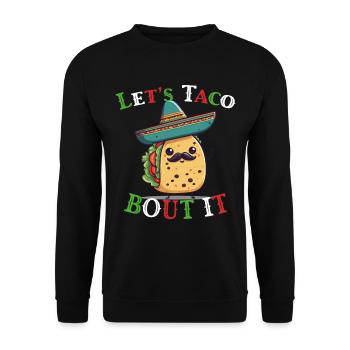Drôle de tacos Dicton Cinco De Mayo Mexicain - Sweat-shirt Unisexe - noir - Devant - Alina (178cm) & Michal (187cm)