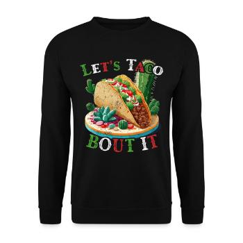 Cinco De Mayo Taco Liebhaber Mexikanisches Essen - Unisex Pullover - Schwarz - Vorne - Alina (178cm) & Michal (187cm)