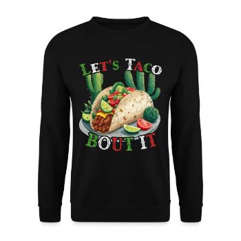 Drôle de tacos Dicton Cinco De Mayo Mexicain - Sweat-shirt Unisexe - noir - Devant - Alina (178cm) & Michal (187cm)