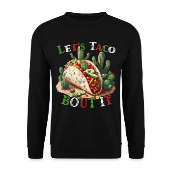 Drôle de tacos Dicton Cinco De Mayo Mexicain - Sweat-shirt Unisexe - noir - Devant - Alina (178cm) & Michal (187cm)
