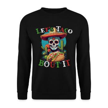 Cinco De Mayo Fun Taco Cuisine mexicaine - Sweat-shirt Unisexe - noir - Devant - Alina (178cm) & Michal (187cm)