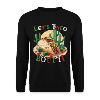 Cinco De Mayo Taco Liebhaber Lustiges Mexikanisch - Unisex Pullover - Schwarz - Vorne - Alina (178cm) & Michal (187cm)