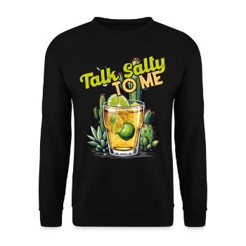 Drôle de dicton de tequila Cinco De Mayo Design - Sweat-shirt Unisexe - noir - Devant - Alina (178cm) & Michal (187cm)