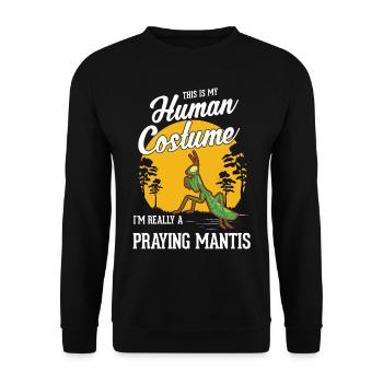 Praying mantis costume mantis mantis mantis - Unisex Sweatshirt - black - Front - Alina (178cm) & Michal (187cm)