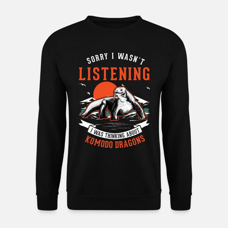 Komodowaran Waran Komododrache - Unisex Pullover - Schwarz