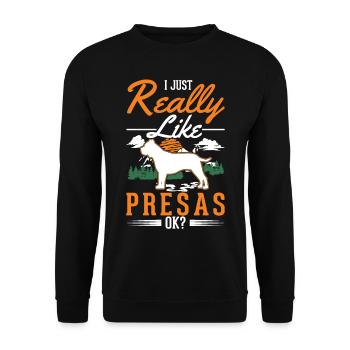 Presa Canario Gift Dogo Canario - Sweat-shirt Unisexe - noir - Devant - Alina (178cm) & Michal (187cm)