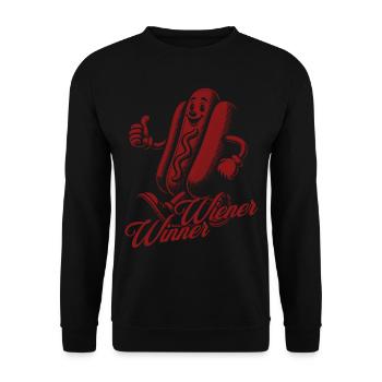 Gagnant viennois Retro Vintage Design 4 juillet - Sweat-shirt Unisexe - noir - Devant - Alina (178cm) & Michal (187cm)