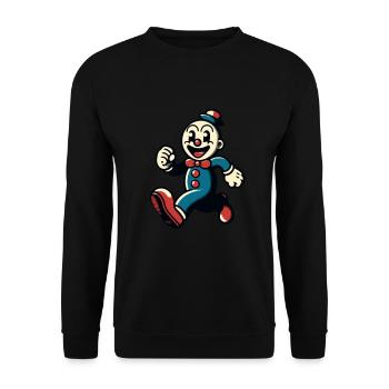 Halloween Kostüm Deko Gruseliges Party Design - Unisex Pullover - Schwarz - Vorne - Alina (178cm) & Michal (187cm)