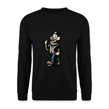 Halloween Costume Decoration Spooky Party Design - Unisex Sweatshirt - black - Front - Alina (178cm) & Michal (187cm)