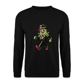 Drôle Cthulhu Politicien Dystopique Kraken - Sweat-shirt Unisexe - noir - Devant - Alina (178cm) & Michal (187cm)