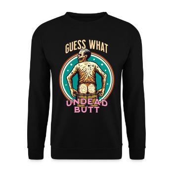 Drôle de dicton effrayant déguisement Mort-vivant - Sweat-shirt Unisexe - noir - Devant - Alina (178cm) & Michal (187cm)