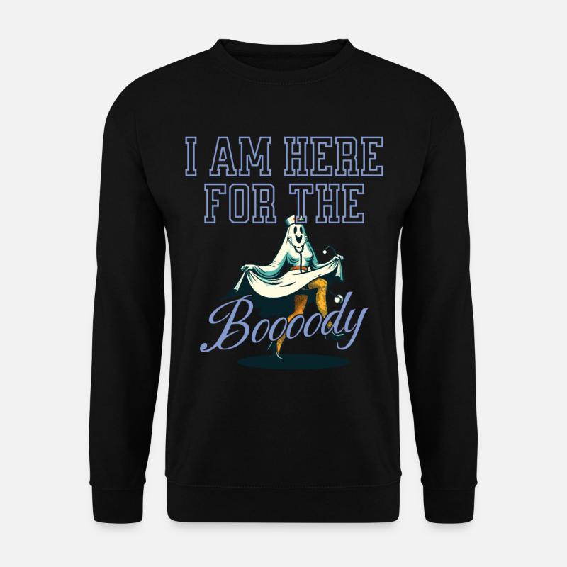 Funny Ghost Saying Halloween Costume - Unisex Sweatshirt - black