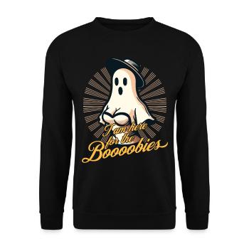 Costume d’Halloween Drôle Fantômes Dire - Sweat-shirt Unisexe - noir - Devant - Alina (178cm) & Michal (187cm)