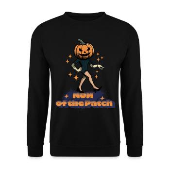 Funny Halloween Saying Scary Disguise - Unisex Sweatshirt - black - Front - Alina (178cm) & Michal (187cm)