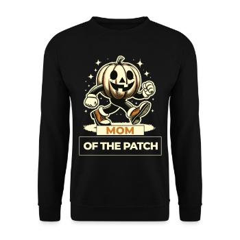 Mère Du Champ De Citrouille Drôle Disant Halloween - Sweat-shirt Unisexe - noir - Devant - Alina (178cm) & Michal (187cm)