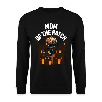 Mère du champ de citrouilles Drôle de dicton - Sweat-shirt Unisexe - noir - Devant - Alina (178cm) & Michal (187cm)