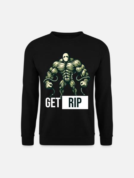 Funny Pun Saying Muscular Zombie - Unisex Sweatshirt - black