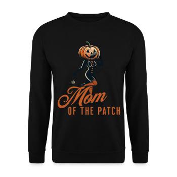 Mother Of The Pumpkin Field Funny Saying Halloween - Unisex Sweatshirt - black - Front - Alina (178cm) & Michal (187cm)
